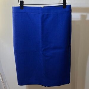 J. Crew Classic Blue Pencil Skirt